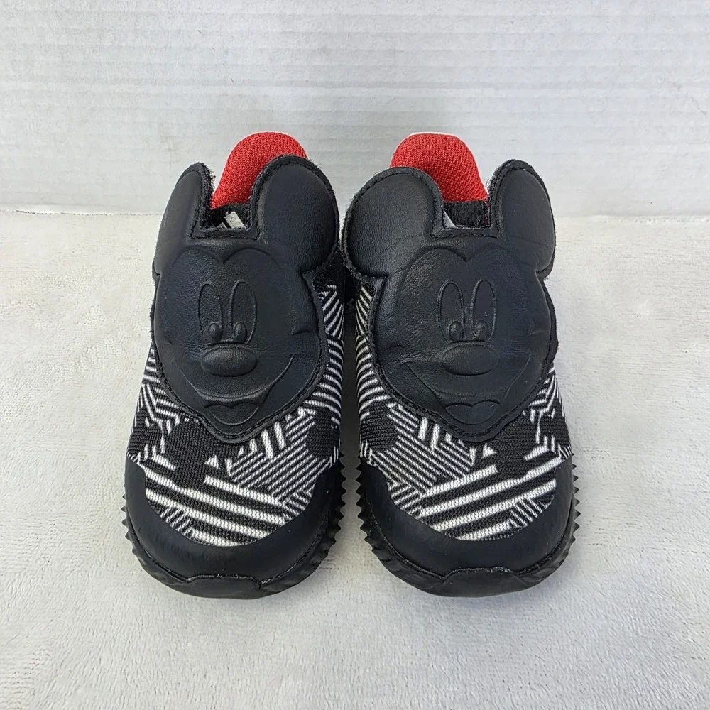 Adidas Disney Mickey Mouse‎ Black White Red D96916 Toddler Kids Sz 5K 5C